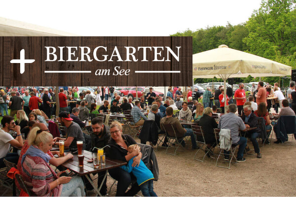 Großer Biergarten am See - Homburg Jägersburg